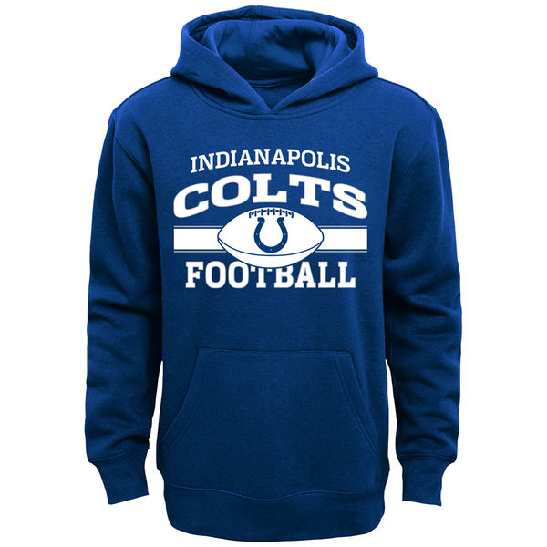 Men Indianapolis Colts Long Pass Pullover Hoodie Royal Blue->indianapolis colts->NFL Jersey